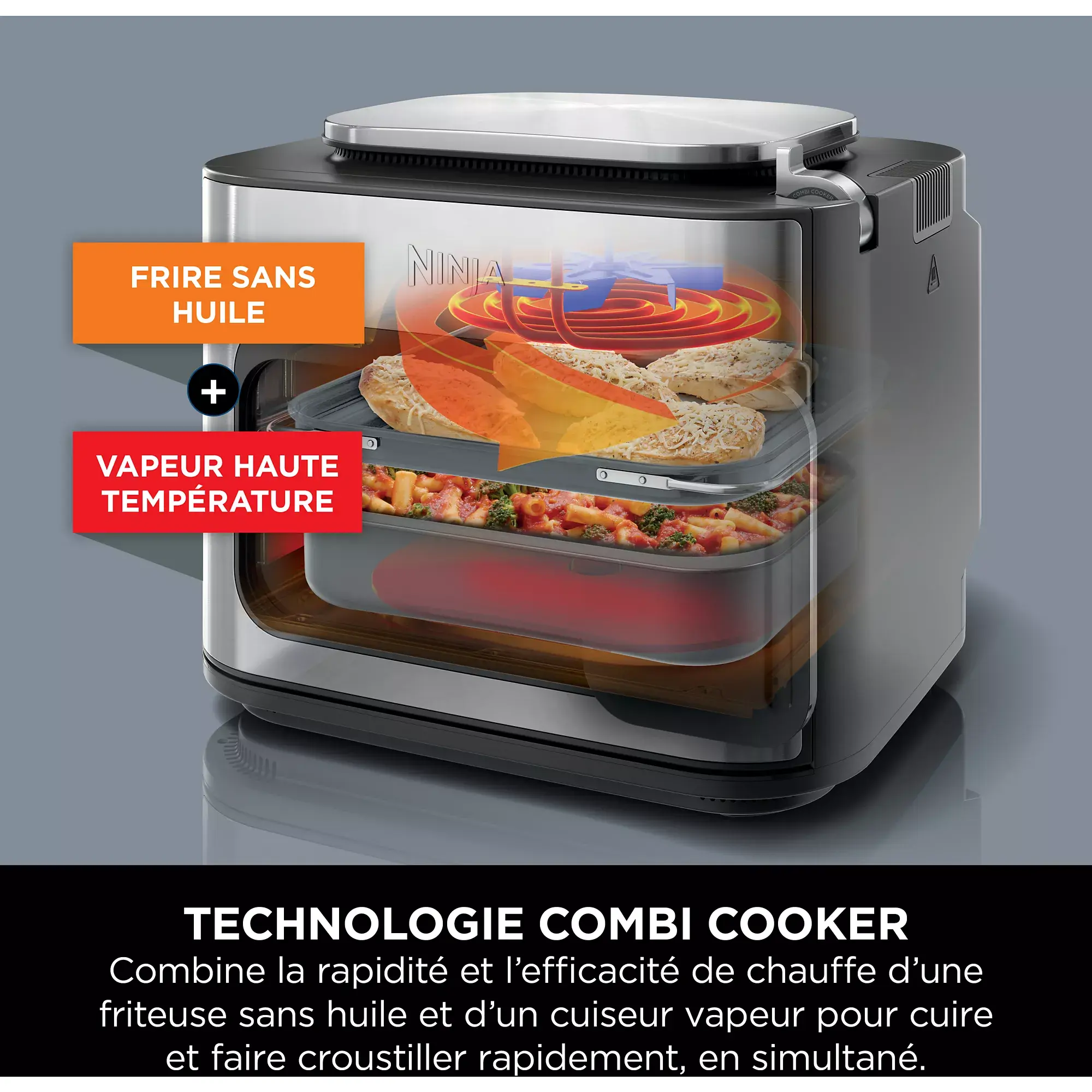 Multicooker NINJA Kombinovaný sporák Multicooker, trouba a fritéza bez oleje 12 v 1 SFP700EU