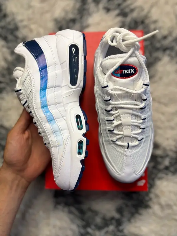 Nike Air Max 95 White/Challenge Red – Velikost W38.5