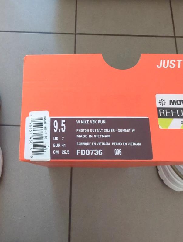 Nike v2k run taille 41